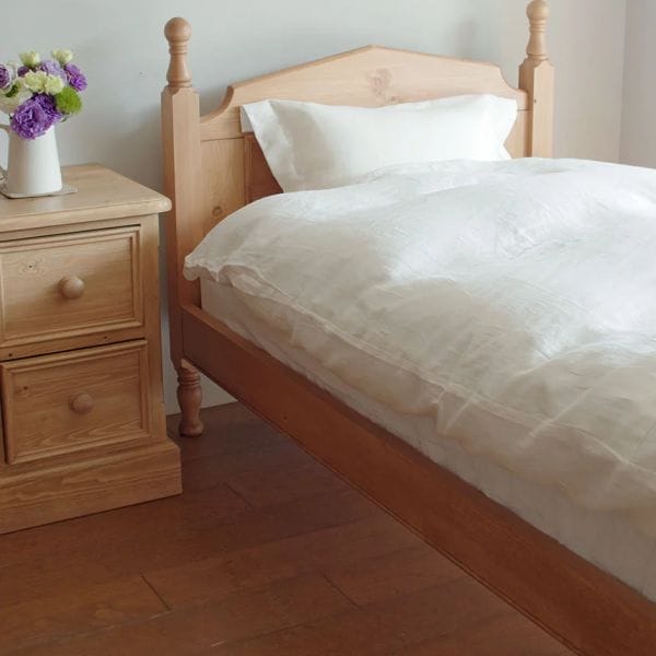 【ホワイト】シルキーリネン デュベカバー