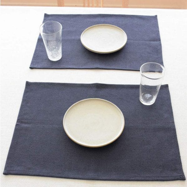 ヨーロッパリネン テーブルランチョンマット【マリンネイビー】