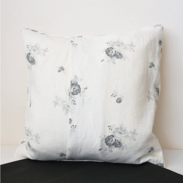 リネンクッションカバー【シャビーシックローズ】