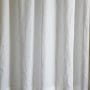 【シアーホワイト】ヨーロッパリネン無地カフェカーテン