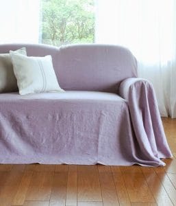 COLONIAL CHECK/ S1ラブソファ専用ヨーロッパリネン素材ルーズカバー