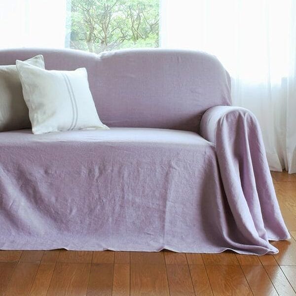 COLONIAL CHECK/ S1ラブソファ専用ヨーロッパリネン素材ルーズカバー