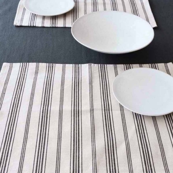 コットン テーブルランチョンマット【パトリブラック】