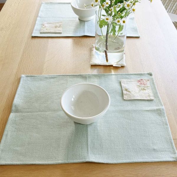 ヨーロッパリネン テーブルランチョンマット【ミスト】