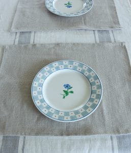 ヨーロッパリネン テーブルランチョンマット【ストーン】