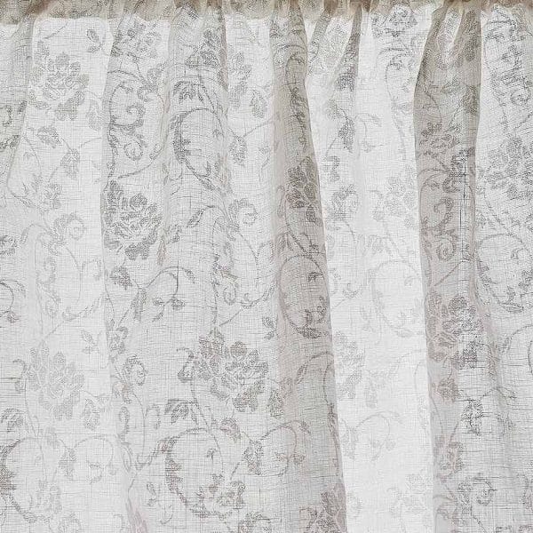 【エレガンス オールドローズ】レースカフェカーテン