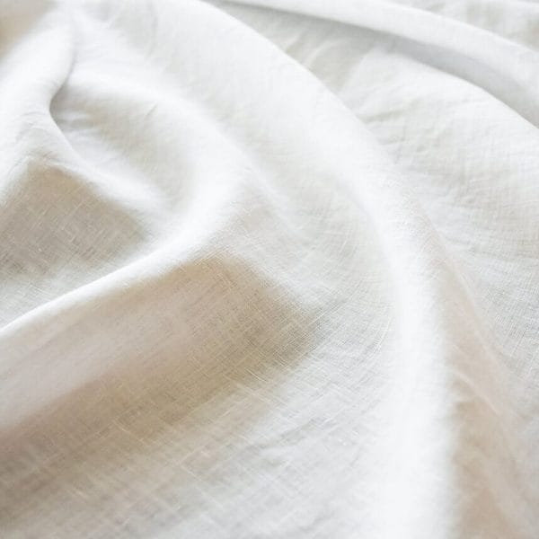 日本製リネンファブリック生地【シアーホワイト】