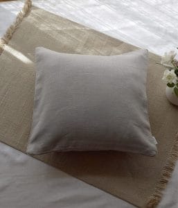 リネンクッションカバー【セメント】