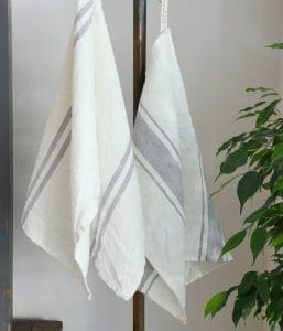 北欧リネン キッチンクロス【マリンストライプ６】