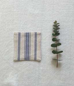 コットンストライプコースター【パトリブルー】