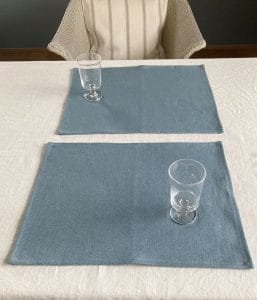 ヨーロッパリネン テーブルランチョンマット【スレート】