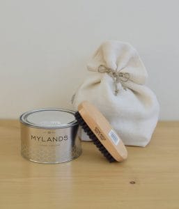 ”再入荷”リネンポーチ付パイン家具ワックスセット (クリア)