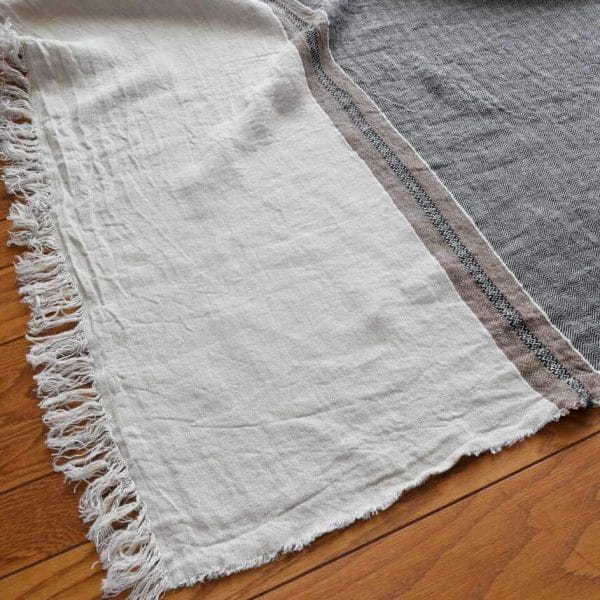 LIBECO HOME//リベコ リネンブランケット【ビーズワックス】