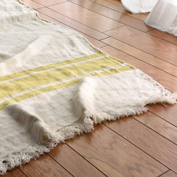 LIBECO HOME//リベコ リネンブランケット【マスタード】