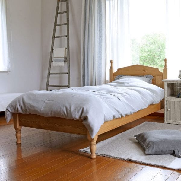 【ブルーグレー】シルキーリネン デュベカバー