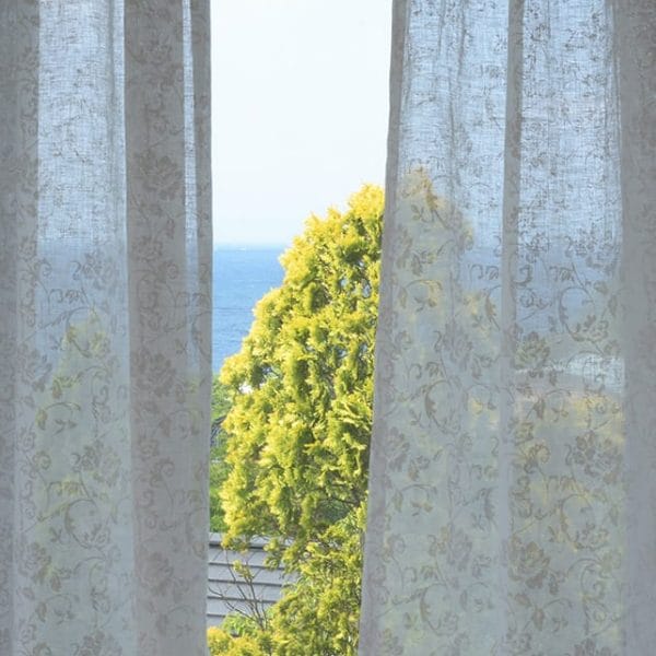 【エレガンス オールドローズ】レースカフェカーテン