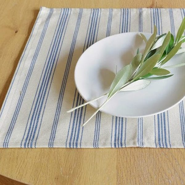 コットン テーブルランチョンマット【パトリブルー】