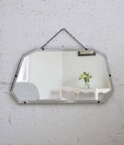 THE PENNY WISE Antiques Original/アールデコオクタゴンミラーb