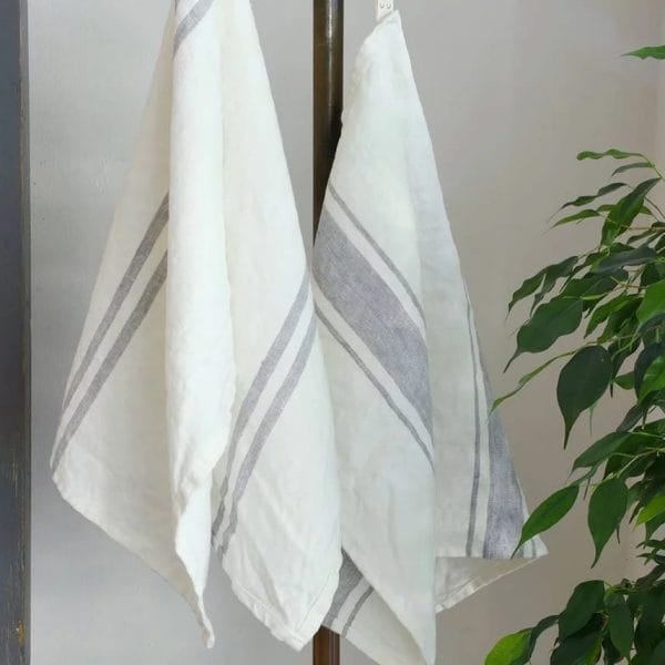 北欧リネン キッチンクロス【マリンストライプ7】