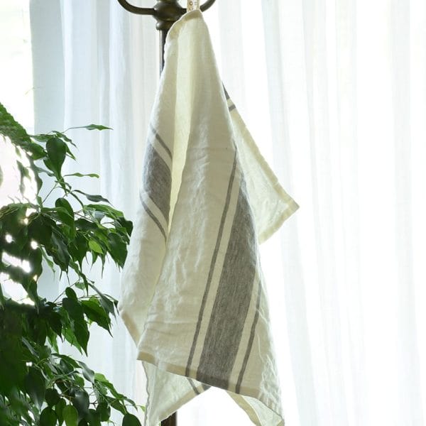 北欧リネン キッチンクロス【マリンストライプ7】