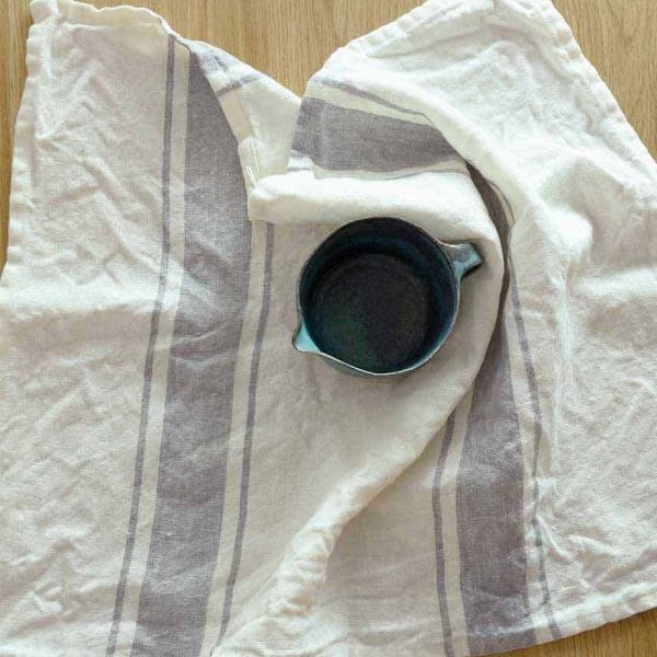 北欧リネン キッチンクロス【マリンストライプ7】