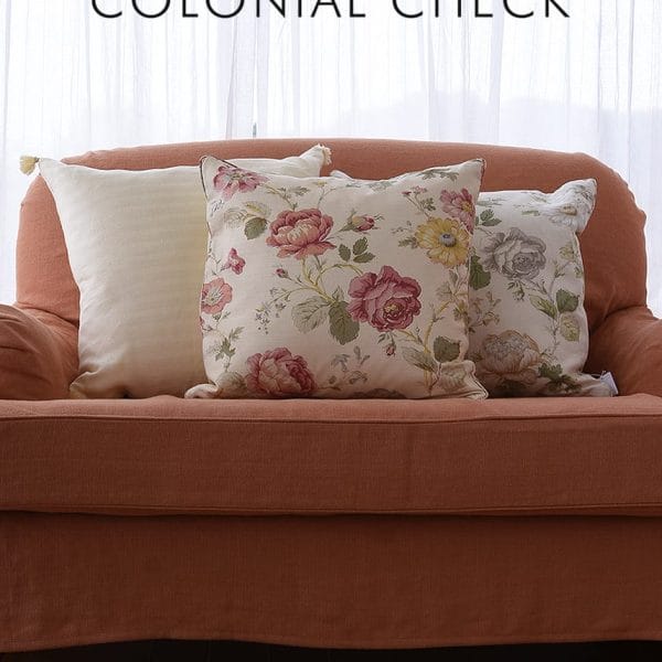 イギリス製花柄生地クッションカバー【デイジーティント】