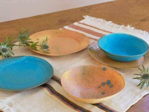 藤本羊子さん　器　小鉢　水色 安価ハンドメイド・手芸 - 藤本羊子さん 器 小鉢 水色