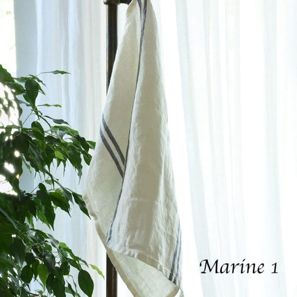 北欧リネン キッチンクロス【マリンシリーズ全4色】