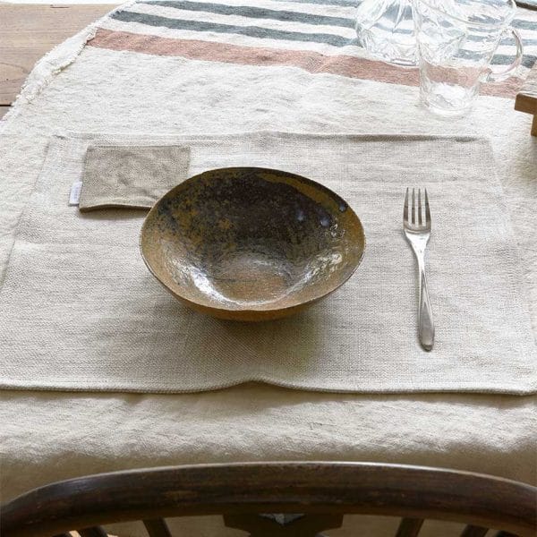 リネン テーブルランチョンマット【オートミール】