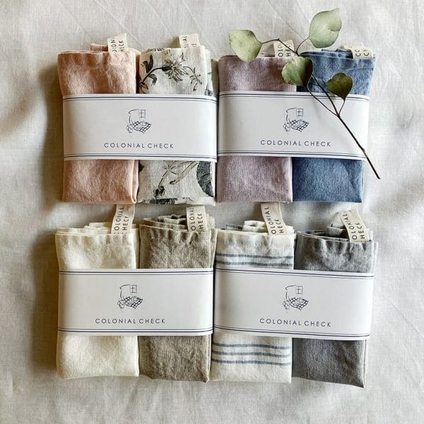 ”再入荷” 北欧リネン ミニキッチンクロス2色セット