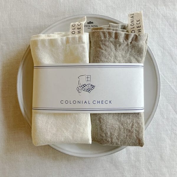 ”再入荷” 北欧リネン ミニキッチンクロス2色セット