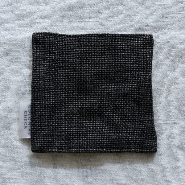 リネンコースター【ブラックヴィンテージ・モカ・オートミール】