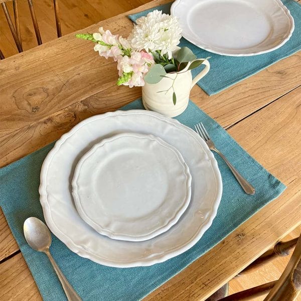 ヨーロッパリネン テーブルランチョンマット【ラグーン】