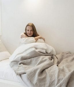 LIBECO HOME// 厚手ブランケット・マルチカバー【シャーロット】