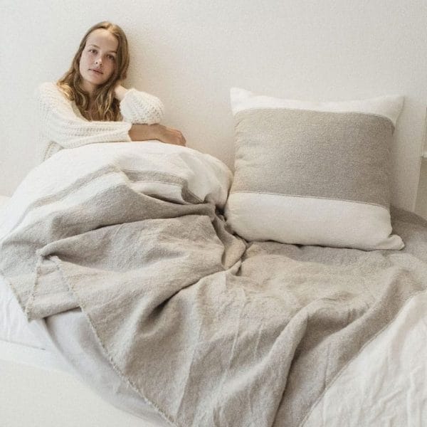 LIBECO HOME// 厚手ブランケット・マルチカバー【シャーロット】
