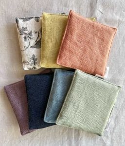 ヨーロッパリネン カラーポットマット【全７色】