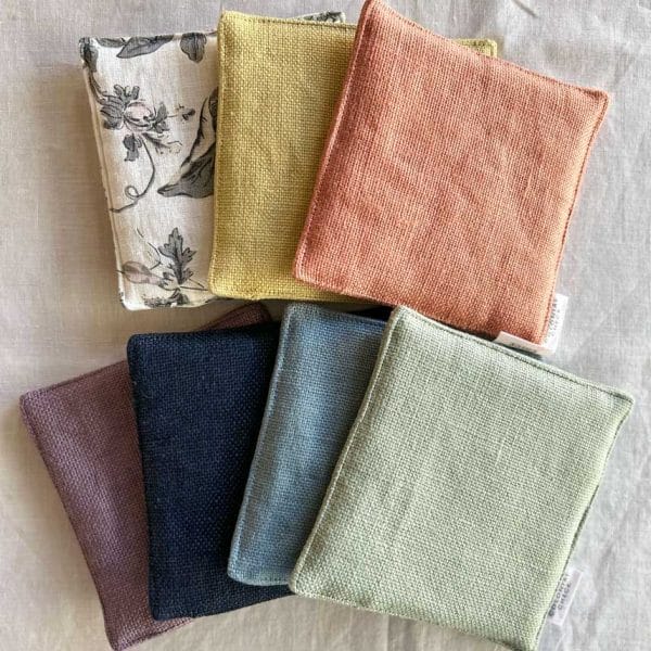 ヨーロッパリネン カラーポットマット【全7色】