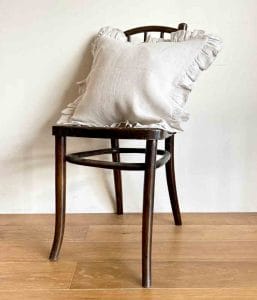 リネンフリルクッションカバー【オートミール】