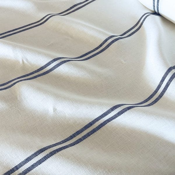 リトアニア産リネンファブリック【マリン1ストライプ】