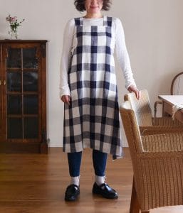 ヨーロッパリネン クロスオーバーエプロン【3色展開】