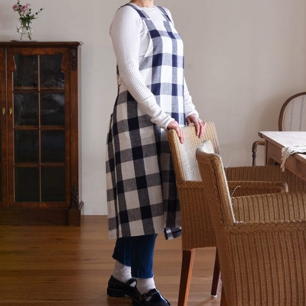 ヨーロッパリネン クロスオーバーエプロン【3色展開】