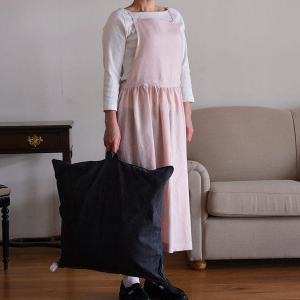 ヨーロッパリネン ギャザーエプロン【4色展開】