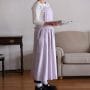ヨーロッパリネン ギャザーエプロン【4色展開】