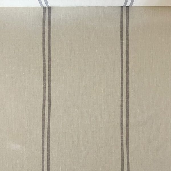 リトアニア産リネンファブリック【マリン6ストライプ】