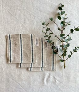 リネンストライプコースター【L472ストライプ】