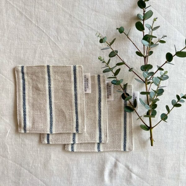 リネンストライプコースター【L472ストライプ】