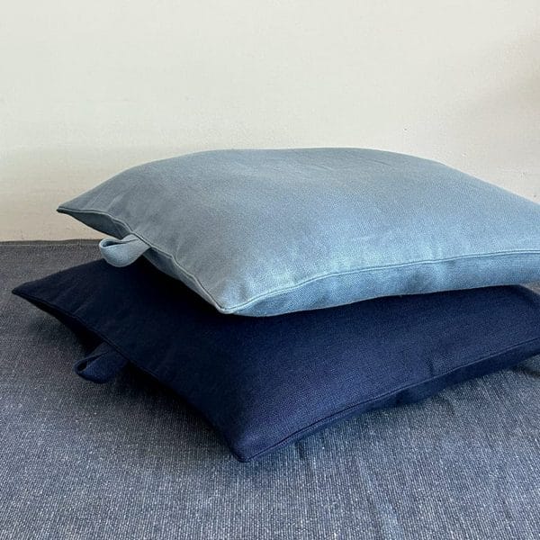 リネンフロアクッション【スレート・マリン】