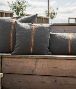 LIBECO HOME//リネンピローカバー【アトラスリバー】