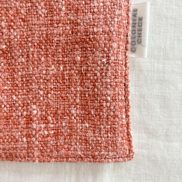 リネンコースター【シャンジェントレッド・グレー】