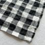 北欧リネン キッチンクロス【ブラックギンガムチェック】